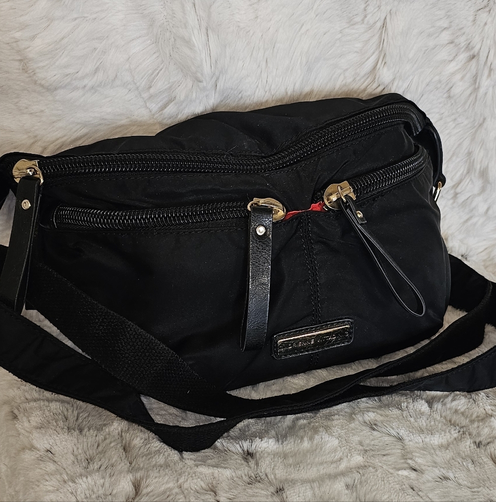 Adrienne Vittadini Black Belt Bag